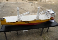 customized model of 155m heavy lift cargo ship Happy Star